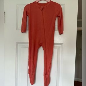 Kyte baby- coral footies size 6-12 GUC